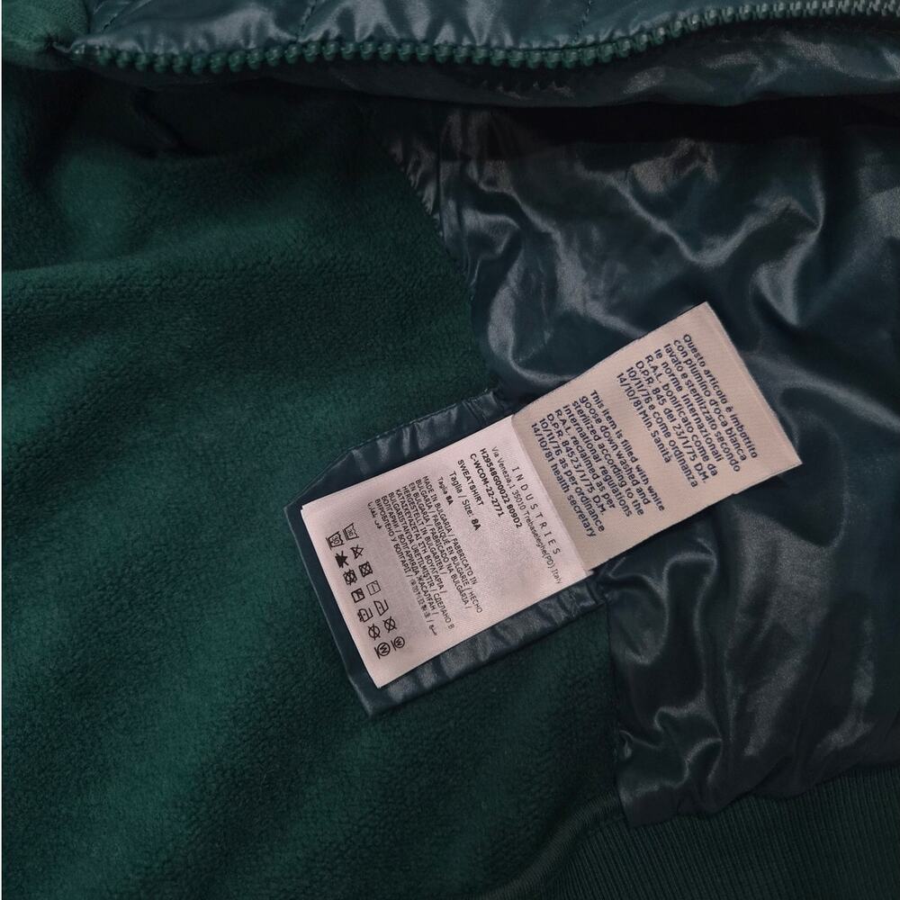 Moncler Forest Green Casual Kids Hooded Jacket With Zipper Closure - Picture 4 of 13